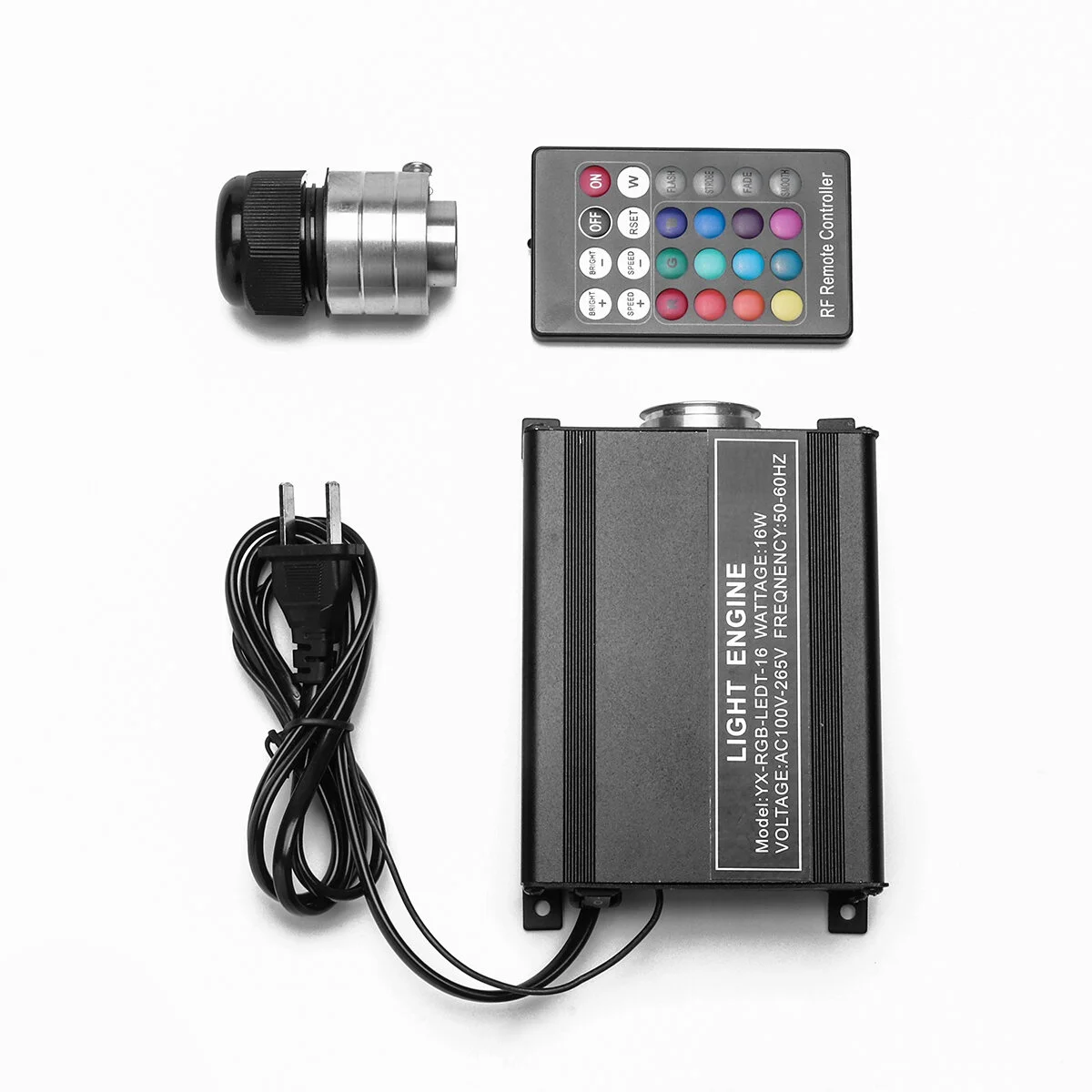 16W 7 Color RGB Flash LED Fiber Optic Star Ceiling Lights Source Engine Driver 24RF Remote Controller
16W 7 Color RGB Flash LED Fiber Optic Star Ceiling Lights Source Engine Driver 24RF Remote Controller