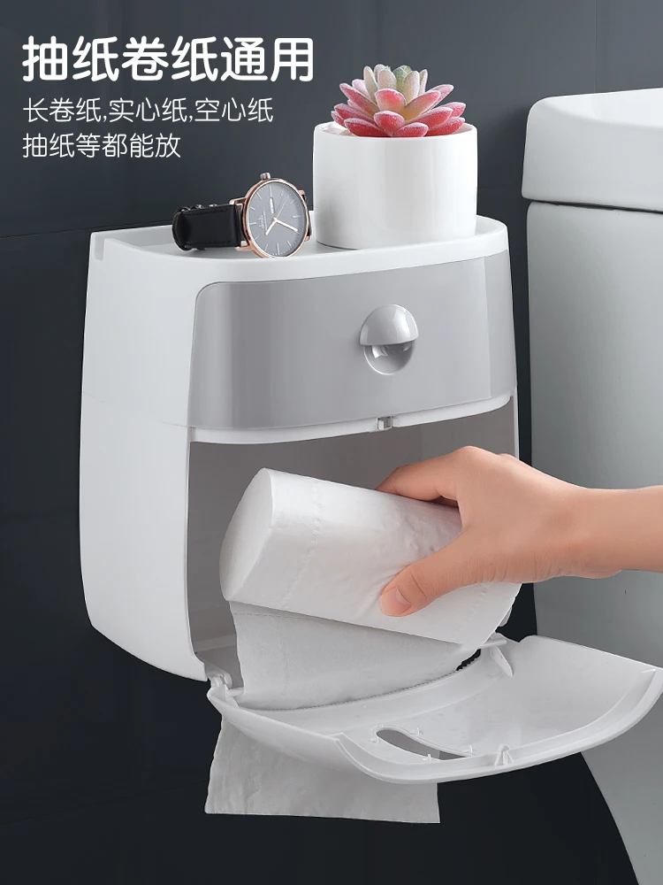 Wall Mounted Paper Towels Waterproof Toilet Paper Holder Holder For Kitchen Bathroom Toilet Paper Storage Box Toilet Roll Holder
Wall Mounted Paper Towels Waterproof Toilet Paper Holder Holder For Kitchen Bathroom Toilet Paper Storage Box Toilet Roll Holder