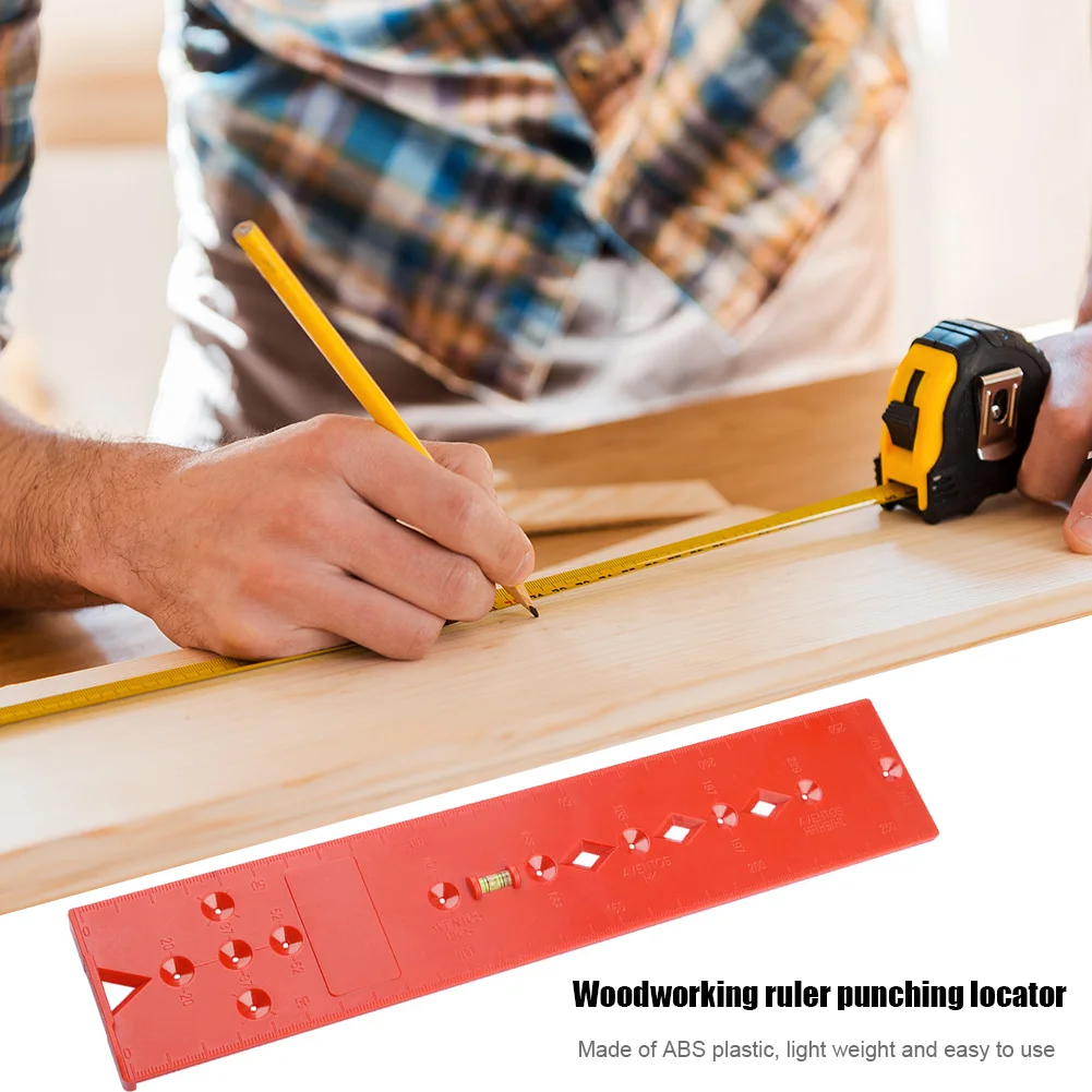 Woodworking Drill Punch Locator Jig Drill Guide Plastic Bubble Level Ruler Wooden Pillars Locator Hole Punch Tool For Woodwork
Woodworking Drill Punch Locator Jig Drill Guide Plastic Bubble Level Ruler Wooden Pillars Locator Hole Punch Tool For Woodwork