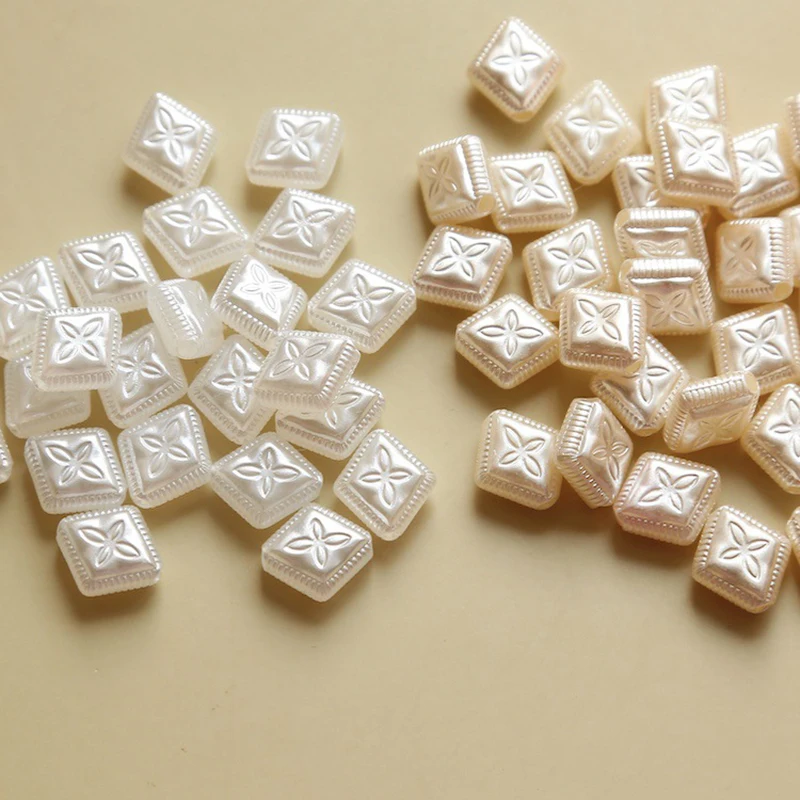 20Pcs 11*12MM Vintage White Acrylic Rhombus Beads For DIY Making Earrings Necklace Bracelet Jewelry Accessories
20Pcs 11*12MM Vintage White Acrylic Rhombus Beads For DIY Making Earrings Necklace Bracelet Jewelry Accessories