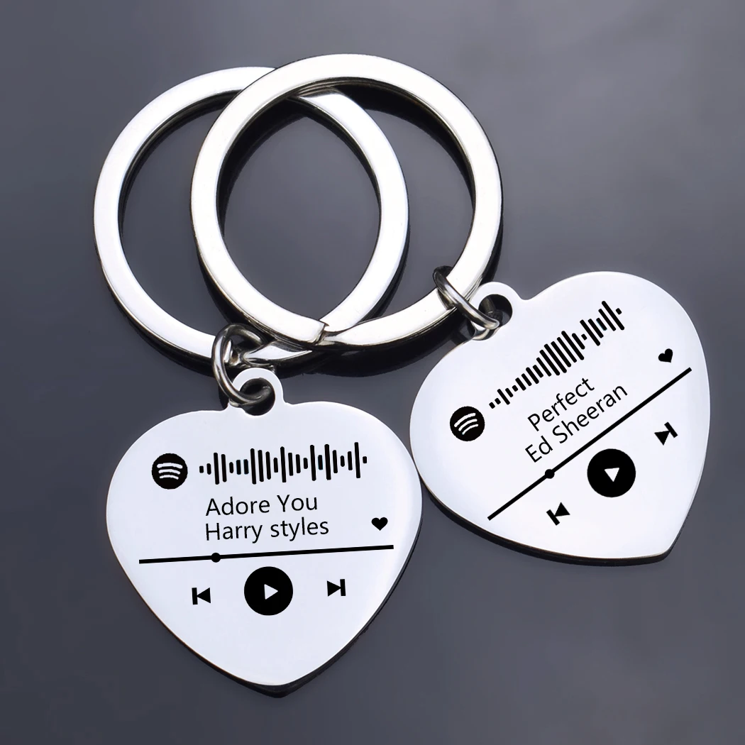 Custom Your Spotify Scan Code Keychain Customized Letter Stainless Steel Heart Pendant Keychain Personalized Text Keyring
Custom Your Spotify Scan Code Keychain Customized Letter Stainless Steel Heart Pendant Keychain Personalized Text Keyring
