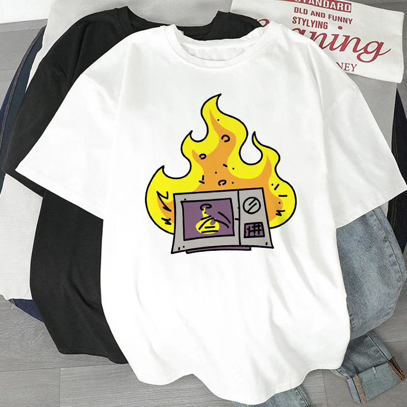 Summer Hotst Women's T-shirt Microwave oven cartoon pattern Hipster T shirt Graphic Tees Vouge Shirts For woman tshirts
Summer Hotst Women's T-shirt Microwave oven cartoon pattern Hipster T shirt Graphic Tees Vouge Shirts For woman tshirts