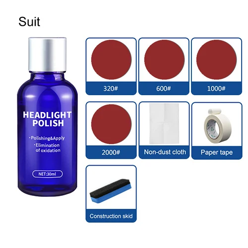 Bottle 30ML Car Headlight Repair Coating Solution Repair Kit Oxidation Rearview Coating Headlight Polishing Anti-scratch Liquid
Bottle 30ML Car Headlight Repair Coating Solution Repair Kit Oxidation Rearview Coating Headlight Polishing Anti-scratch Liquid