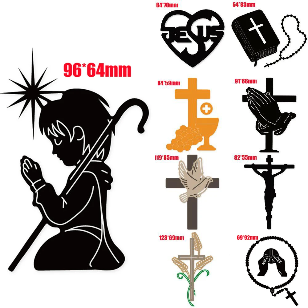 Religion Pray Cross Metal Cutting Dies Stencils for DIY Scrapbooking/photo album Decorative Embossing DIY Paper Cards
Religion Pray Cross Metal Cutting Dies Stencils for DIY Scrapbooking/photo album Decorative Embossing DIY Paper Cards