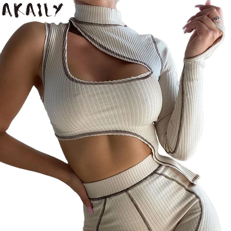 Akaily Summer Streetwear Ribbed Striped 2 Two Piece Sets Womens Outfits Asymmetrical Crop Top Shorts Sets Female Matching Sets
Akaily Summer Streetwear Ribbed Striped 2 Two Piece Sets Womens Outfits Asymmetrical Crop Top Shorts Sets Female Matching Sets
