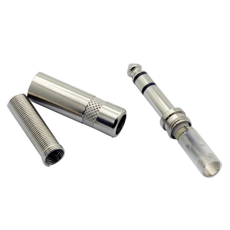 100pcs/lot 3 Poles 6.35mm Stereo Male Plug Wire Connector with Spring Tail Nickel Plated 1/4 Inch Plug Microphone Plug Jack
100pcs/lot 3 Poles 6.35mm Stereo Male Plug Wire Connector with Spring Tail Nickel Plated 1/4 Inch Plug Microphone Plug Jack