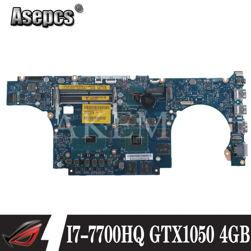 LA D993P материнская плата для For DELL Inspiron 15 7567 I7 7700HQ GTX1050 4 Гб BBV00/10 CN 0JG23N тест