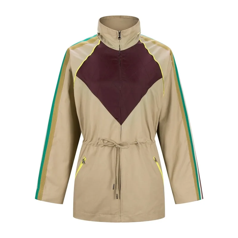 Khaki Trench Coat Women's New Autumn Women's Cotton High Quality Trench Coat Contrast Color Zipper Slim Fit Comfortable Top
Khaki Trench Coat Women's New Autumn Women's Cotton High Quality Trench Coat Contrast Color Zipper Slim Fit Comfortable Top