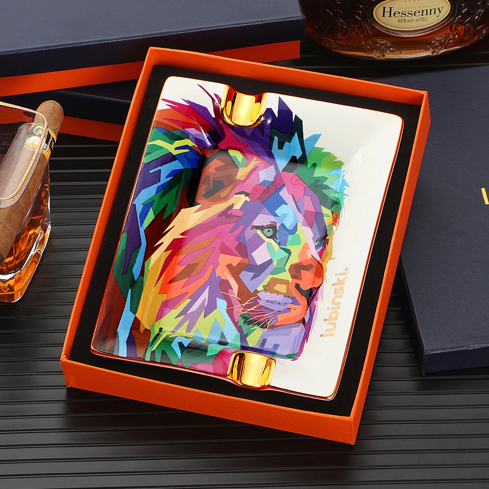 Luxury Ceramic Ashtray Home Using Decorative Table Cigar Ashtrays Colorful 2 Slot Smoking Ash Tray For Office
Luxury Ceramic Ashtray Home Using Decorative Table Cigar Ashtrays Colorful 2 Slot Smoking Ash Tray For Office