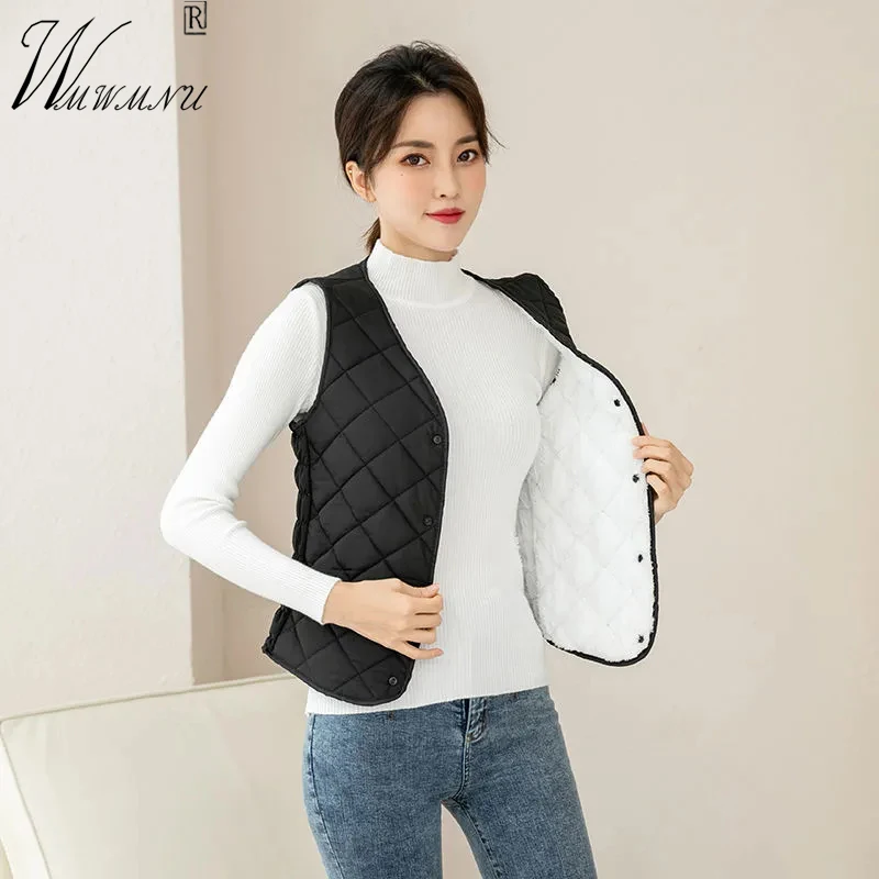 Plus Velvet Argyle Plaid Slim Vest Female Warm Elegant V-Neck Waistcoat Women Black Winter Jacket Covered Button Sleeveless Top
Plus Velvet Argyle Plaid Slim Vest Female Warm Elegant V-Neck Waistcoat Women Black Winter Jacket Covered Button Sleeveless Top