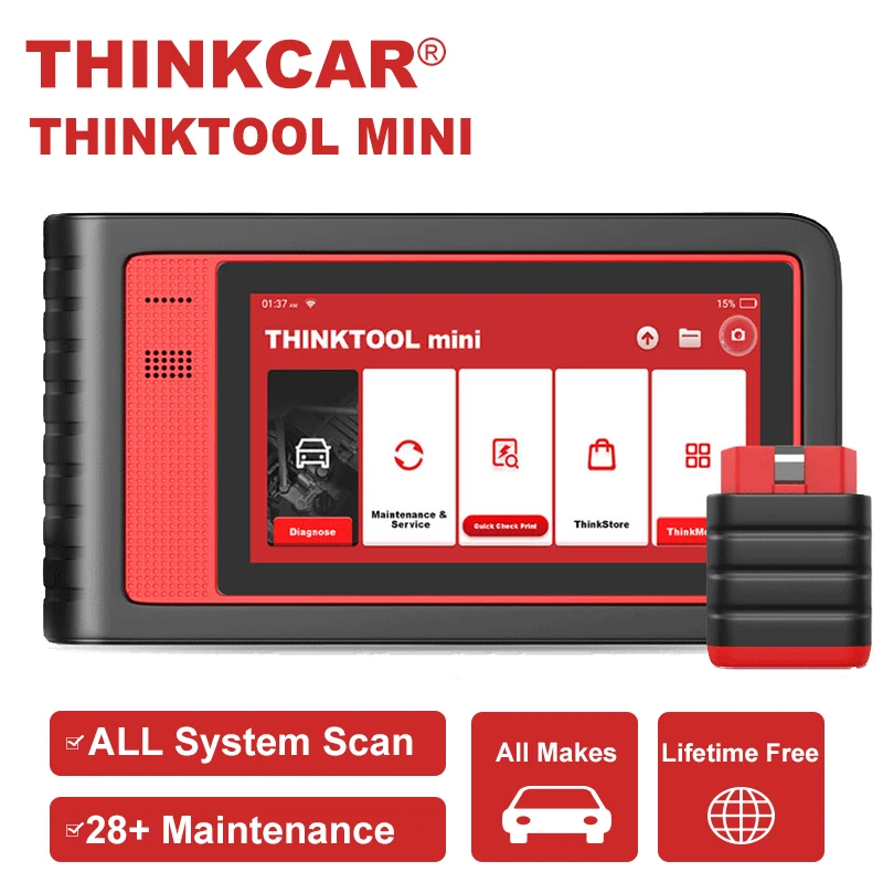 THINKCAR Thinktool Mini OBD2 автомобильный сканер все системы DPF IMMO 28 сброс OBD 2 считыватель кодов диагностический инструмент Бесплатное обновление
THINKCAR Thinktool Mini OBD2 автомобильный сканер все системы DPF IMMO 28 сброс OBD 2 считыватель кодов диагностический инструмент Бесплатное обновление