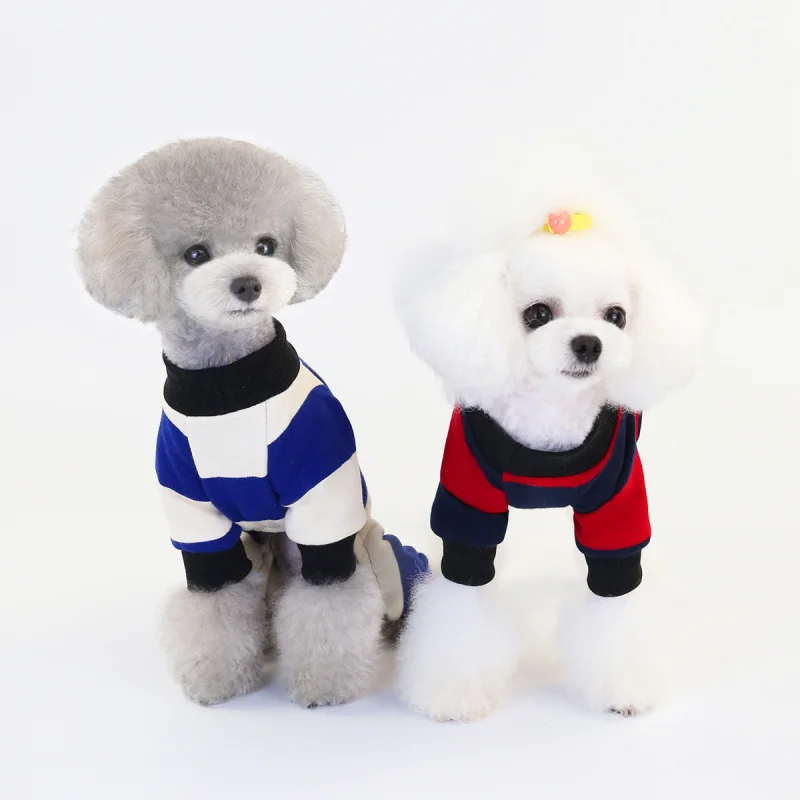 New Medium and Small Pet Dog Clothes Stripes Plus Velvet Four-Legged Autumn and Winter Clothes
New Medium and Small Pet Dog Clothes Stripes Plus Velvet Four-Legged Autumn and Winter Clothes