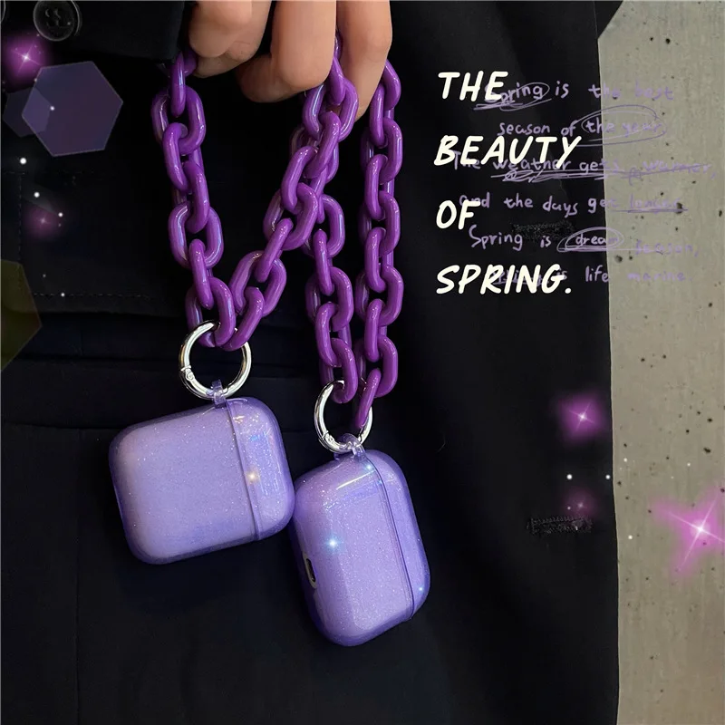 Glitter Protective Case for Airpods Pro 2 1 Bracelet Headphone Case Silicone Chain Strap Cover
Glitter Protective Case for Airpods Pro 2 1 Bracelet Headphone Case Silicone Chain Strap Cover