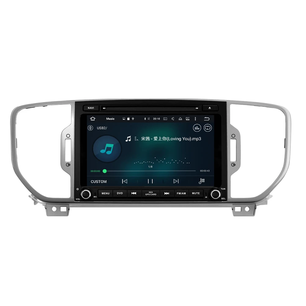 Android 9 0 автомобильный Радио dvd-плеер для Kia Sportage 2016 2017 2018 аудио GPS Мультимедиа