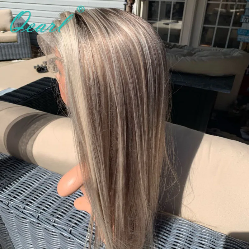 Platinum Blonde Light Grey Highlights Color 13x4/13x6 Lace Front Wig Ombre Straight Human Hair Women Wigs Remy Hair 150% Qearl
Platinum Blonde Light Grey Highlights Color 13x4/13x6 Lace Front Wig Ombre Straight Human Hair Women Wigs Remy Hair 150% Qearl