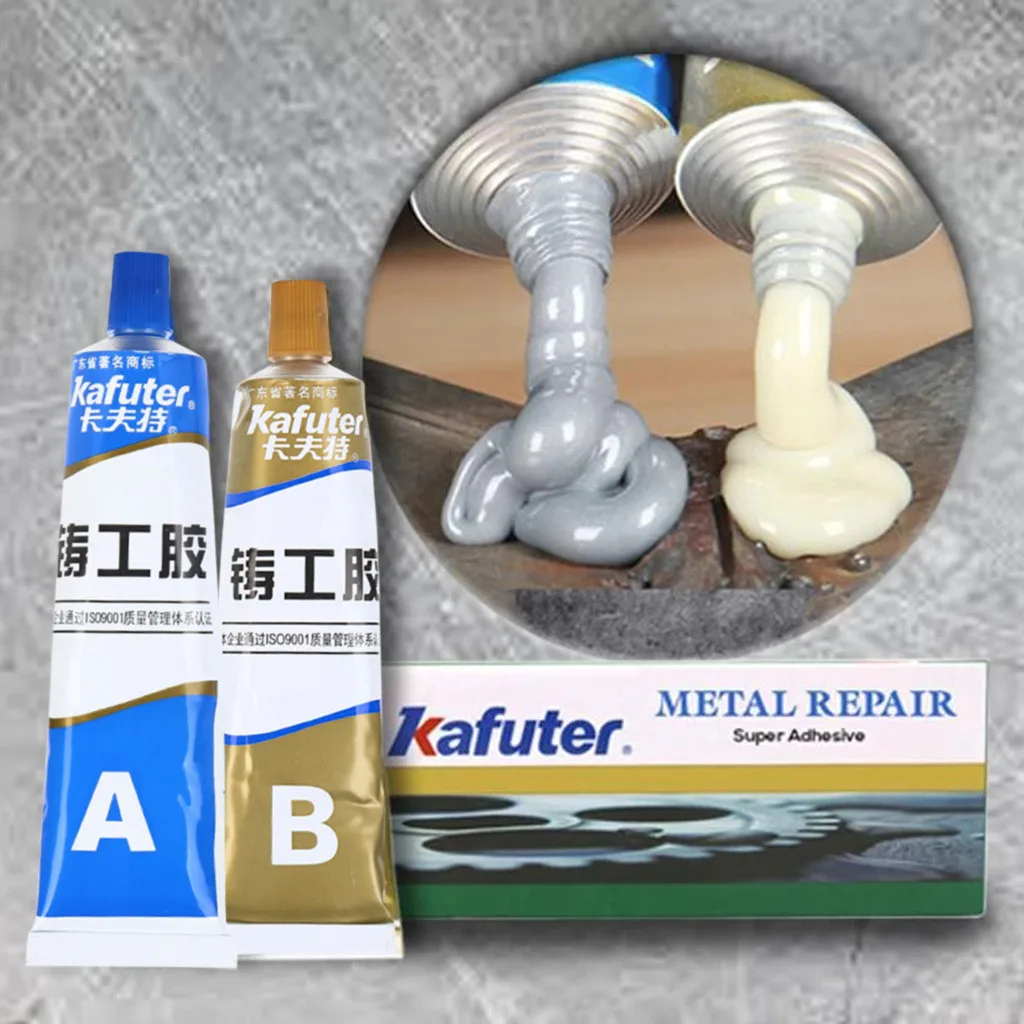

A&B Repair Paste Glue Home Casting Agent Cast Iron Stomatal Crackle Repair Adhesive Gel Industrial Heat Cold Weld Metal Glue