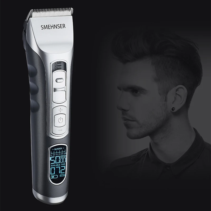 Professional Hair Clipper Digital LCD Display Beard Trimmer Rechargeable Hair Trimmer Electric HairCutter Machine
Professional Hair Clipper Digital LCD Display Beard Trimmer Rechargeable Hair Trimmer Electric HairCutter Machine