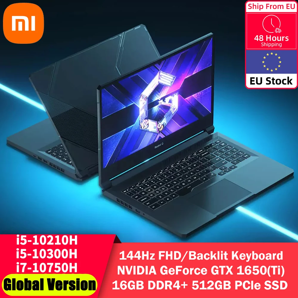 Фото Игровой ноутбук Xiaomi Redmi 16 1 дюйма графика GeForce процессор Intel Core i7/i5 10 го поколения ГБ