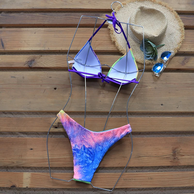 INGAGA Gradient Bikini Halter Women's Swimsuit 2021 Push Up Swimwear Sexy Biquini String Strap Beachwear Summer Bathing Suit
INGAGA Gradient Bikini Halter Women's Swimsuit 2021 Push Up Swimwear Sexy Biquini String Strap Beachwear Summer Bathing Suit