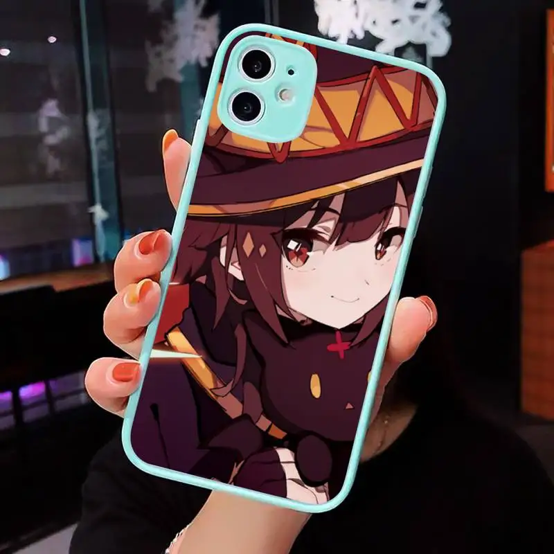 Konosuba Megumin Phone Case For iPhone 12 11 Mini Pro XR XS Max 7 8 Plus X Matte transparent blue Back Cover
Konosuba Megumin Phone Case For iPhone 12 11 Mini Pro XR XS Max 7 8 Plus X Matte transparent blue Back Cover