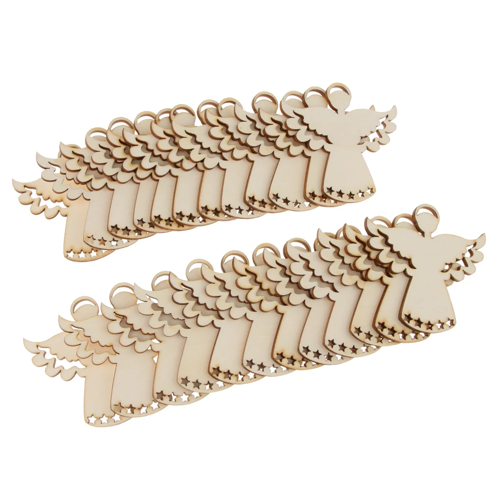 Pieces of 24 Unpainted Angel Wooden Chips Craft Gift Tags Price Labels Xmas Decorations
Pieces of 24 Unpainted Angel Wooden Chips Craft Gift Tags Price Labels Xmas Decorations