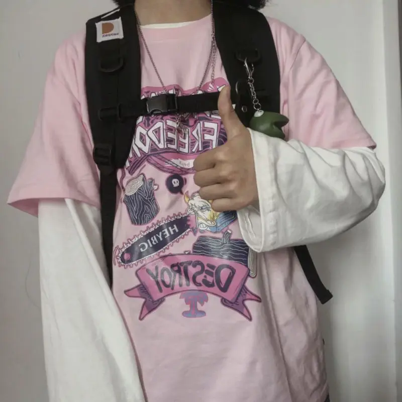 Pink Graphic Long Sleeve Cotton T Shirt for Women Girl Harajuku Tshirt Ulzzang Korean T-shirt Clothes Kawaii Clothing
Pink Graphic Long Sleeve Cotton T Shirt for Women Girl Harajuku Tshirt Ulzzang Korean T-shirt Clothes Kawaii Clothing