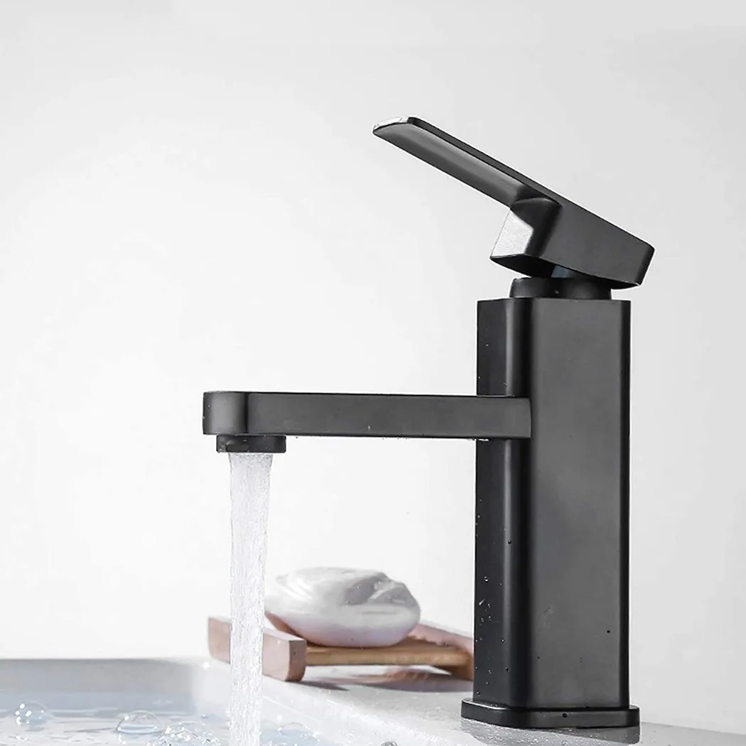 Modern Bathroom Basin Square Taps Single Hole Single Lever Deck Mounted Brass Tap Hot Cold Matte Black Faucet
Modern Bathroom Basin Square Taps Single Hole Single Lever Deck Mounted Brass Tap Hot Cold Matte Black Faucet