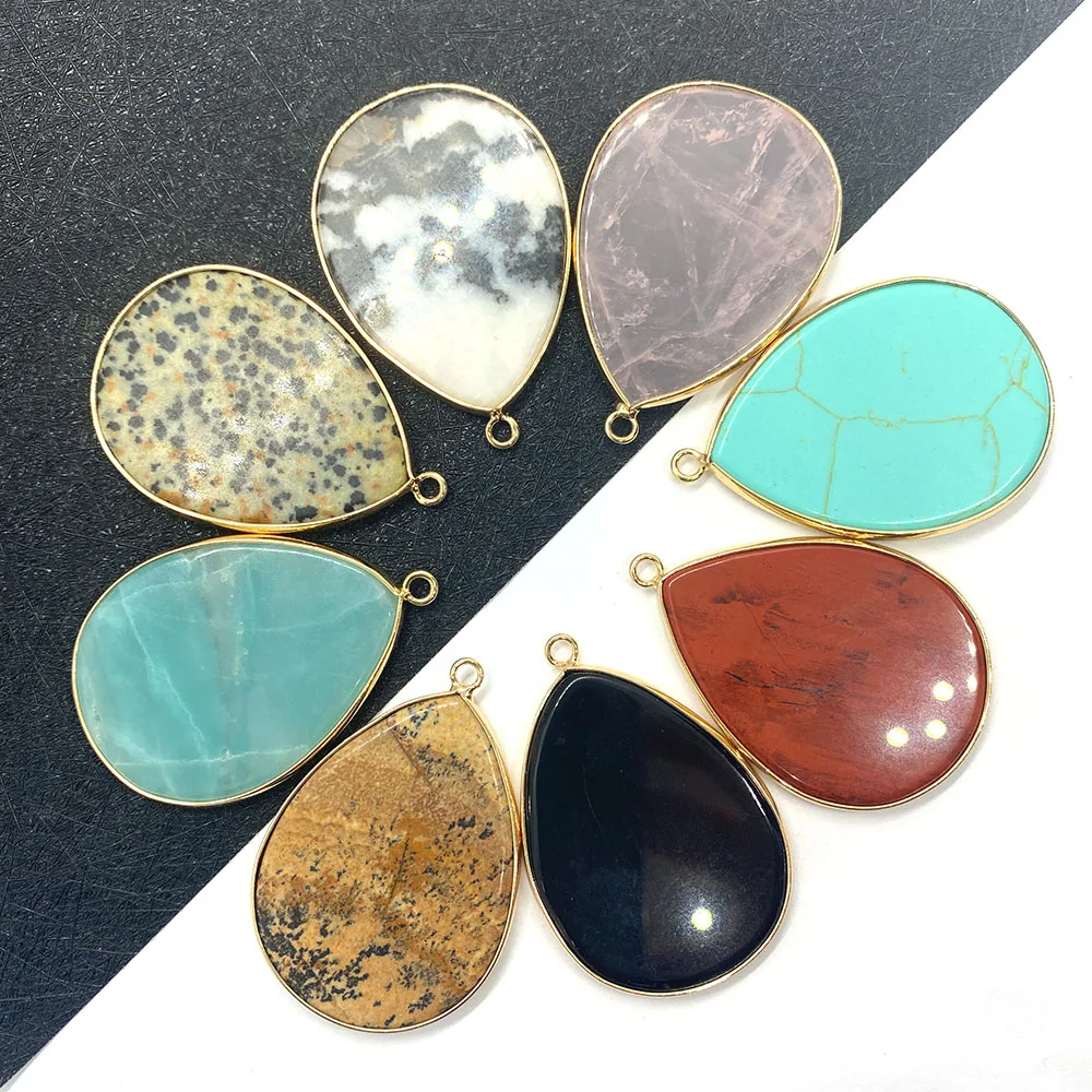 1pcs Drop-shaped Natural Stone Pendant Agate Necklace Pendant DIY Handmade Necklace Bracelet Jewelry Accessory Size 30x40mm
1pcs Drop-shaped Natural Stone Pendant Agate Necklace Pendant DIY Handmade Necklace Bracelet Jewelry Accessory Size 30x40mm