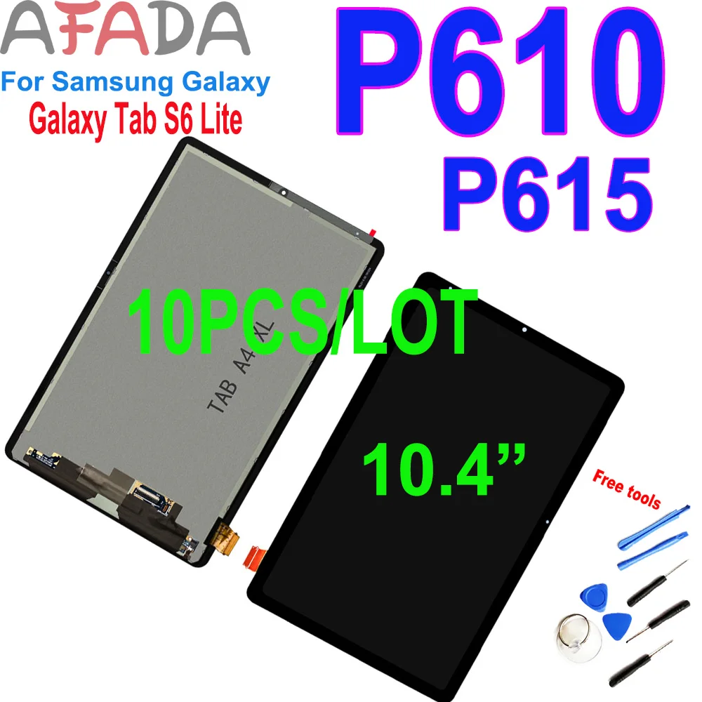 ЖК-дисплей 10,4 дюйма для Samsung Galaxy Tab S6 Lite P610 P615, сменный сенсорный ЖК-экран с дигитайзером, запасные части, Инструменты 10 шт.
ЖК-дисплей 10,4 дюйма для Samsung Galaxy Tab S6 Lite P610 P615, сменный сенсорный ЖК-экран с дигитайзером, запасные части, Инструменты 10 шт.