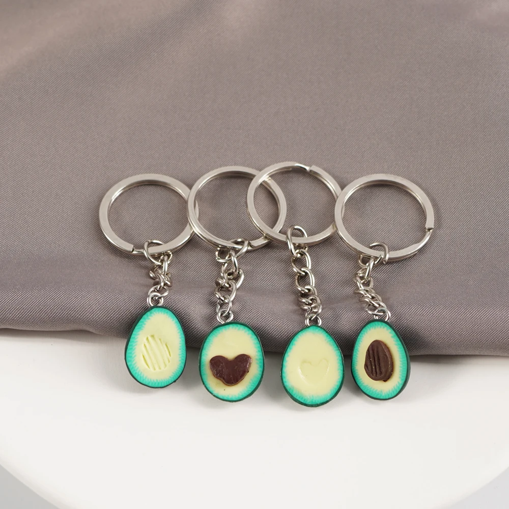 Simulation Fruit Avocado Heart-shaped Keychain Creative Avocado Backpack Key Chain Pendant Fashion Jewelry Key Ring Friend Gift 
Simulation Fruit Avocado Heart-shaped Keychain Creative Avocado Backpack Key Chain Pendant Fashion Jewelry Key Ring Friend Gift