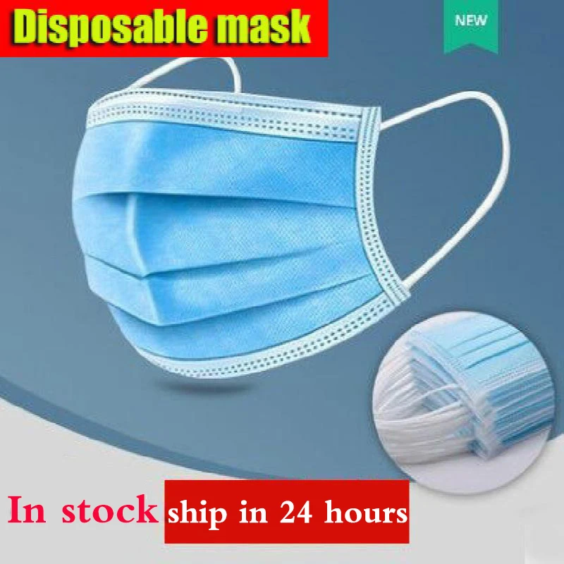 10-200pcs Disposable Face Mouth Blue Mask 3 Layer Ply Filter Dustproof Breathable Earloop Non Woven Adult Face Mouth Mascarillas
10-200pcs Disposable Face Mouth Blue Mask 3 Layer Ply Filter Dustproof Breathable Earloop Non Woven Adult Face Mouth Mascarillas