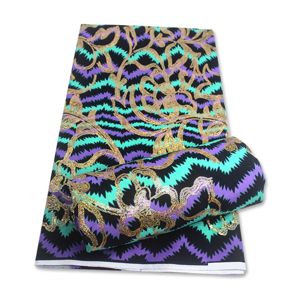 Latest Sequins African Fabrics 100% Cotton Batiki Wax Prints Kitenge/Pagnes/Kikwembe Embroidered Sequins YXL-106 
Latest Sequins African Fabrics 100% Cotton Batiki Wax Prints Kitenge/Pagnes/Kikwembe Embroidered Sequins YXL-106