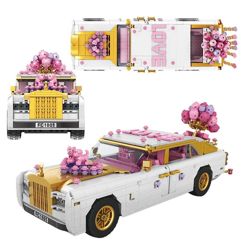 City Series 1590Pcs Wedding Car Model Building Blocks Friends with Surprise Box MOC Bricks Toys Girl's Adult Birthday Xmas Gifts
City Series 1590Pcs Wedding Car Model Building Blocks Friends with Surprise Box MOC Bricks Toys Girl's Adult Birthday Xmas Gifts