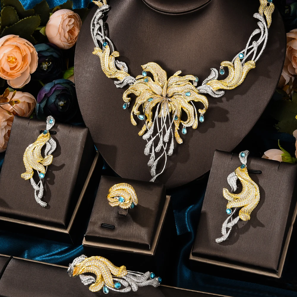 GODKI Luxury African Dandelion Flower Jewelry Sets For Women Wedding Cubic Zirconia CZ Dubai Bridal Jewelry Set Dance Party gift
GODKI Luxury African Dandelion Flower Jewelry Sets For Women Wedding Cubic Zirconia CZ Dubai Bridal Jewelry Set Dance Party gift