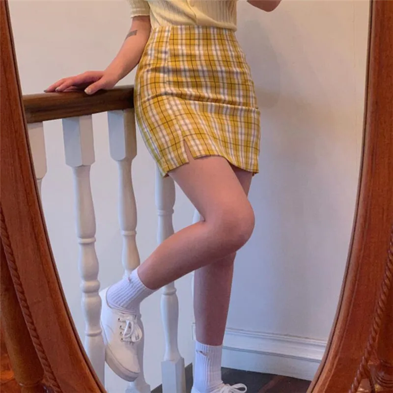 Women Plaid Skirt 2021 Student Sexy Mini Skirts Spring Summer School Girls Sexy Cute Skirt With Zipper Female
Women Plaid Skirt 2021 Student Sexy Mini Skirts Spring Summer School Girls Sexy Cute Skirt With Zipper Female