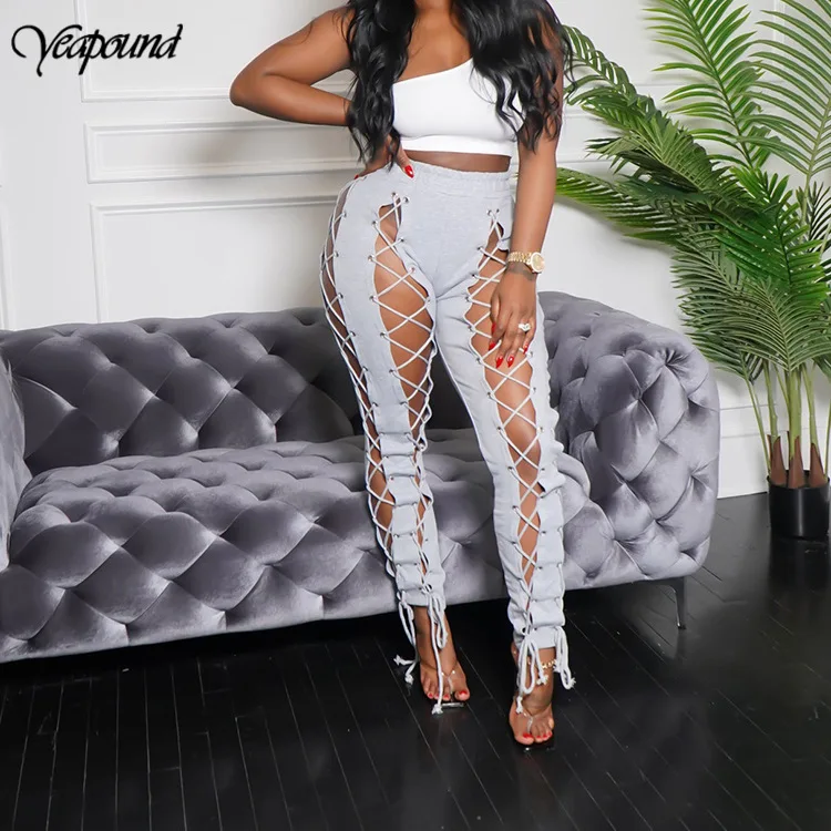 High Waist Slim Lace Up Pants Side Hollow Out Full Pants Casual High Streetwear Women Straight Pants
High Waist Slim Lace Up Pants Side Hollow Out Full Pants Casual High Streetwear Women Straight Pants