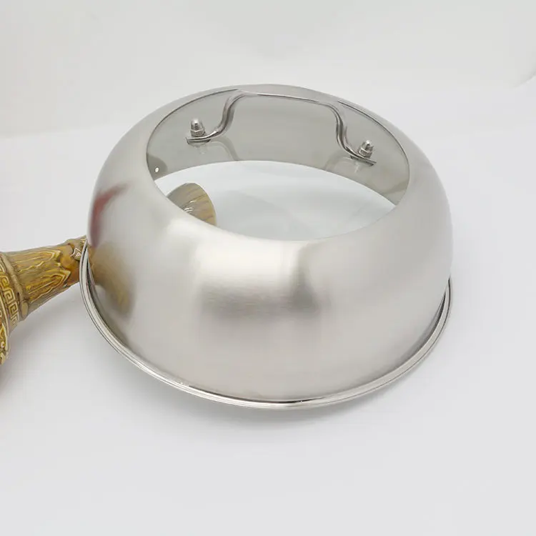 Stainless steel steamer pot lid visualization glass cover general thickening steaming stew soup pot pan wok lid kitchen cookware 
Stainless steel steamer pot lid visualization glass cover general thickening steaming stew soup pot pan wok lid kitchen cookware