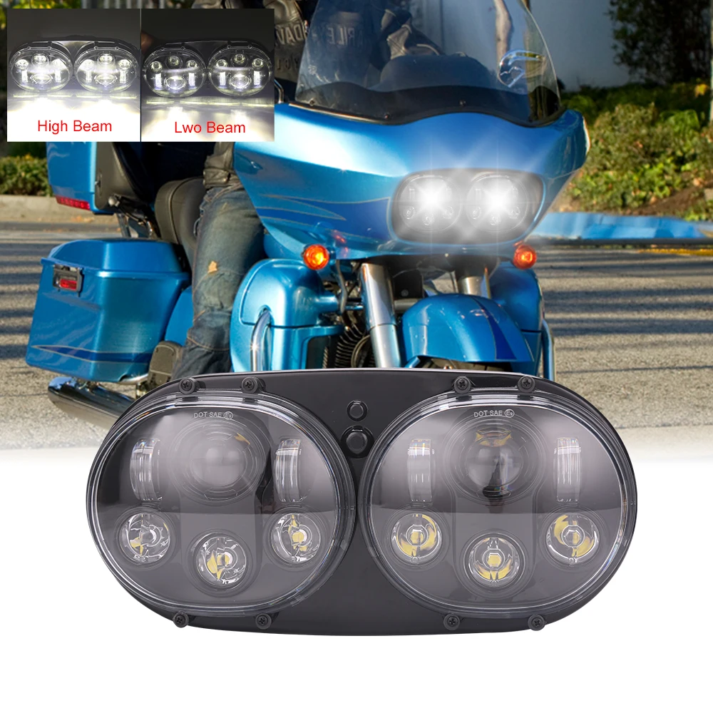 For Motorcycle Road Glide Ultra FLTRU CVO FLTRXSE2 Road Glide Custom Motorcycle headlight 5.75" Led Motorcycle Double Headlight
For Motorcycle Road Glide Ultra FLTRU CVO FLTRXSE2 Road Glide Custom Motorcycle headlight 5.75" Led Motorcycle Double Headlight