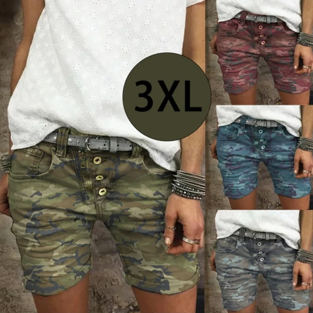 Women Summer Denim Shorts Slim Stretch Camouflage Jeans Shorts Ladies Casual Short Pants
Women Summer Denim Shorts Slim Stretch Camouflage Jeans Shorts Ladies Casual Short Pants