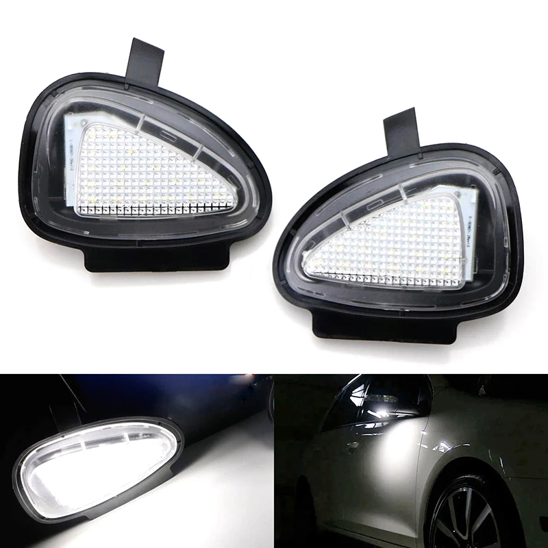 

Комплект из 2 предметов, Белый светодиодный под зеркала лужи огни для VW Golf 6 MK6 2008-2014 Touran 2011-2014 6R0945291 6R0945292