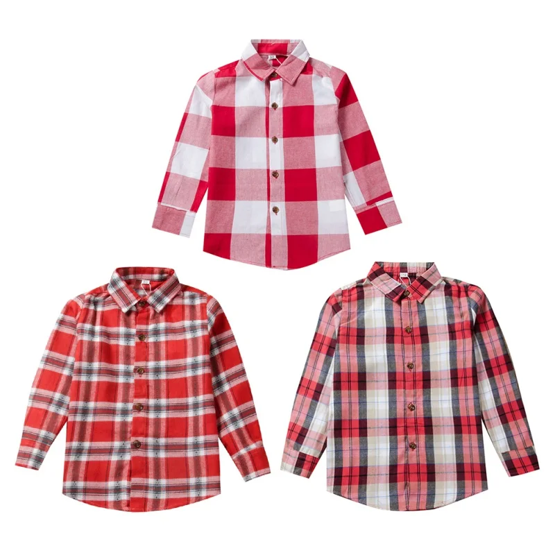 Kid Boys Shirt Cotton Fashion Plaid Pattern Square Collar Long Sleeve Fashion Baby Shirts
Kid Boys Shirt Cotton Fashion Plaid Pattern Square Collar Long Sleeve Fashion Baby Shirts