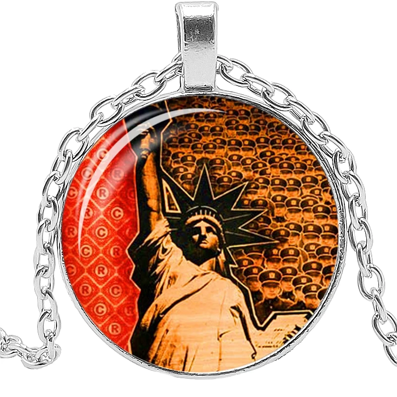 2020 Fashion Creative Statue of Liberty Time Glass Pendant Necklace Men and Women Jewelry Sweater Chain
2020 Fashion Creative Statue of Liberty Time Glass Pendant Necklace Men and Women Jewelry Sweater Chain