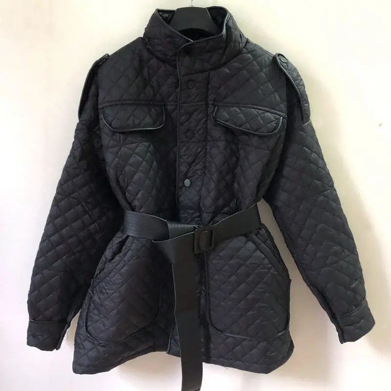 Fitaylor New Winter Cotton Coat Women High Street Zipper Buttons Jacket Parkas with Belt Loose Thick Warm Pockets Snow Outwear
Fitaylor New Winter Cotton Coat Women High Street Zipper Buttons Jacket Parkas with Belt Loose Thick Warm Pockets Snow Outwear
