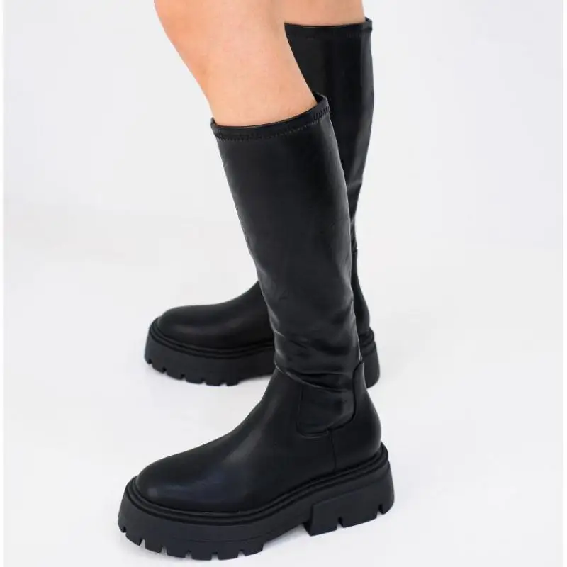 Thick Bottom Martin Boots Autumn Winter 2021 New Elastic Boots Long Tube Boots Women's Shoes Height Increasing Zapatos Mujer
Thick Bottom Martin Boots Autumn Winter 2021 New Elastic Boots Long Tube Boots Women's Shoes Height Increasing Zapatos Mujer