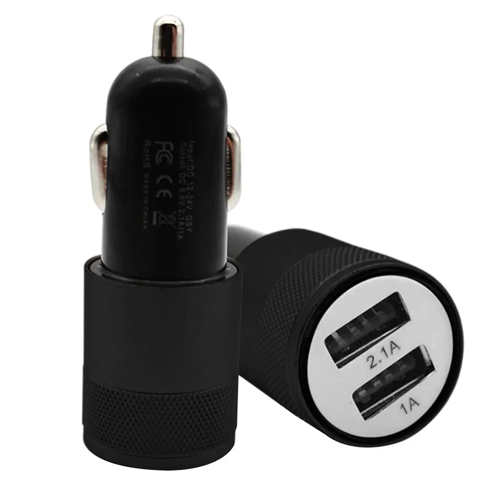 Новое автомобильное зарядное устройство 5V 3.1A мини двойной 2 Порт USB зарядный