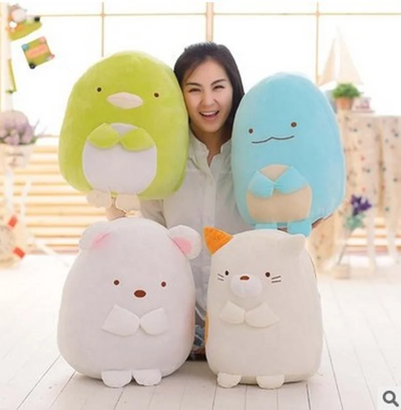 Японское аниме Sumikko Gurashi Угловые био плюшевые мягкие игрушки мягкие животные Подушка для сна мультяшная Аниме кукла для детей
Японское аниме Sumikko Gurashi Угловые био плюшевые мягкие игрушки мягкие животные Подушка для сна мультяшная Аниме кукла для детей