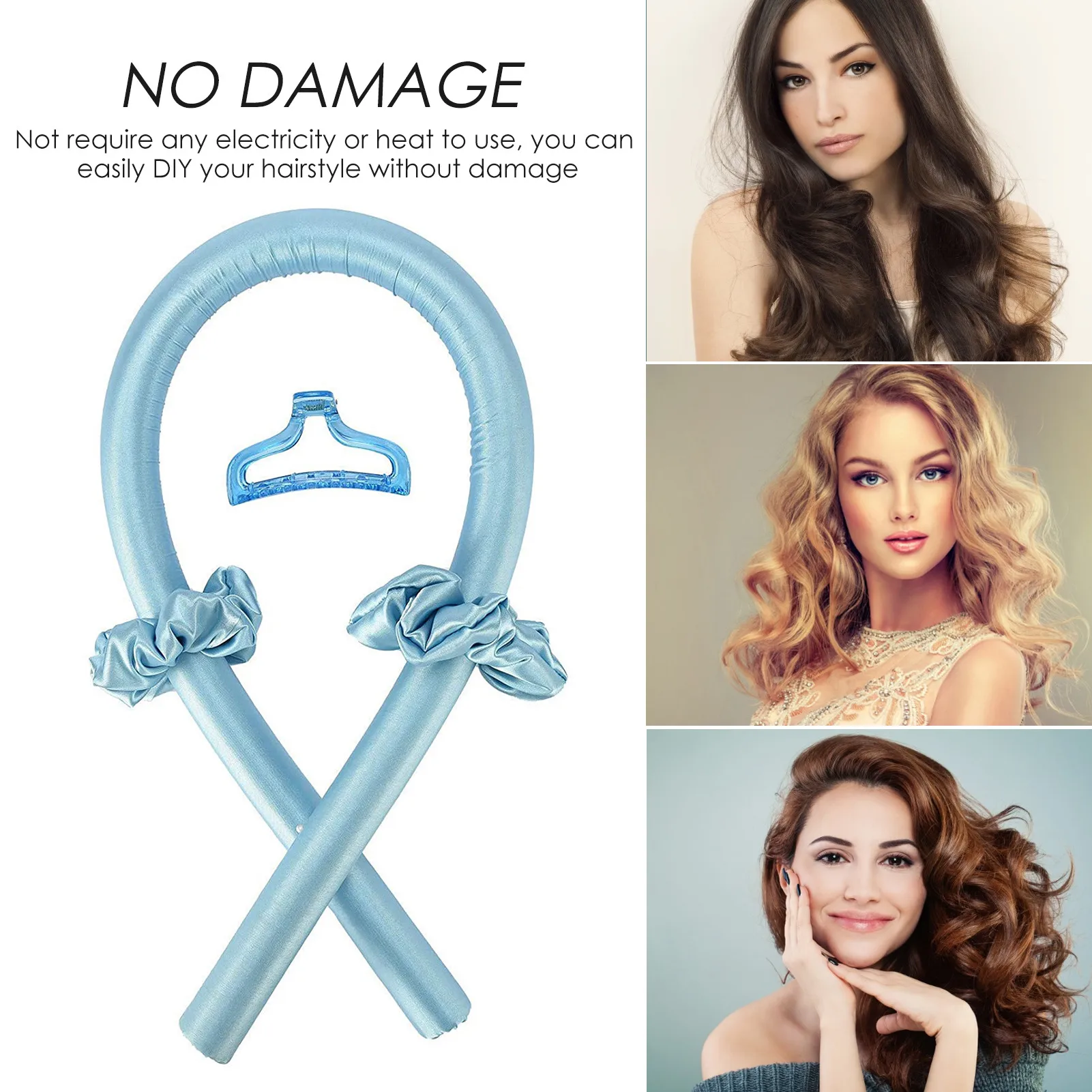 Heatless Curling Rod Headband No Heat Curls Silk Ribbon Hair Rollers Sleeping Soft Headband Hair Curlers DIY Hair Styling Tools
Heatless Curling Rod Headband No Heat Curls Silk Ribbon Hair Rollers Sleeping Soft Headband Hair Curlers DIY Hair Styling Tools