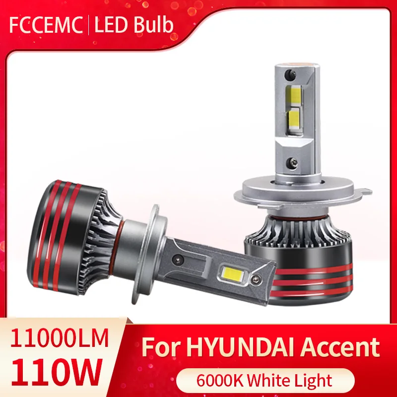 6000K H4 For HYUNDAI Accent Car headlight bulb LED 110W 11000LM No Error Lamp Low High Beam H1 H11 H7 H8 9005 9006 Dropshipping
6000K H4 For HYUNDAI Accent Car headlight bulb LED 110W 11000LM No Error Lamp Low High Beam H1 H11 H7 H8 9005 9006 Dropshipping