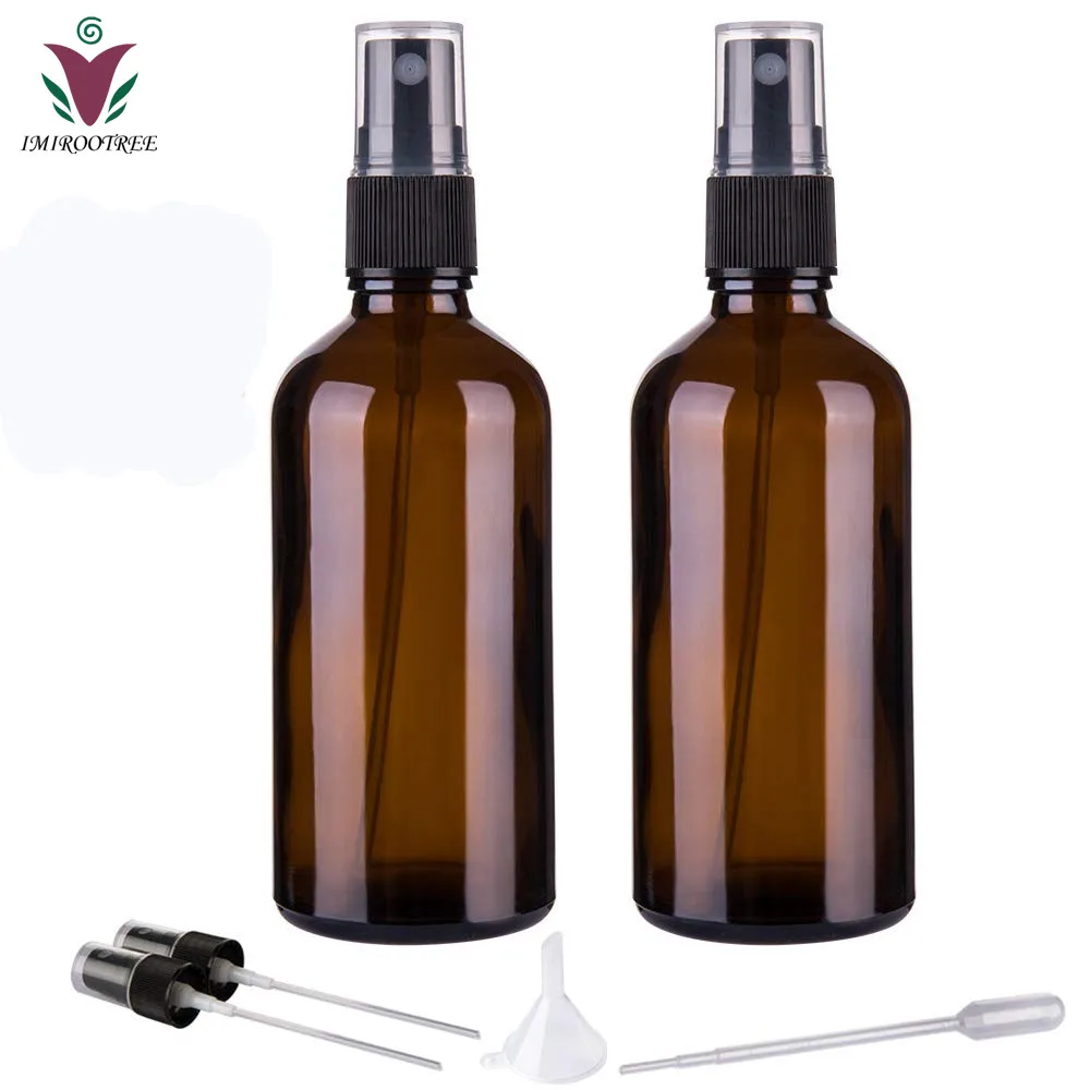 2Pcs/Pack 100ml Spray Bottle Empty Amber Glass Refillable Cosmetic Containers with Mist Sprayer for Essential Oils Perfume
2Pcs/Pack 100ml Spray Bottle Empty Amber Glass Refillable Cosmetic Containers with Mist Sprayer for Essential Oils Perfume