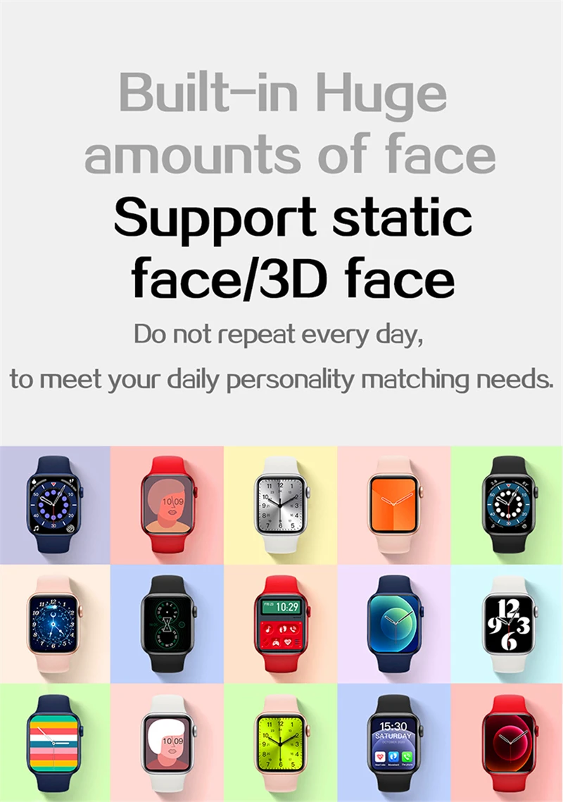 2021 Smart Watch AK76 1.75"HD Bluetooth Call Heart Rate Monitor 63 Custom Watch Faces Watch 6 Pro Smartwatch PK IWO 12 FK88 Lite
2021 Smart Watch AK76 1.75"HD Bluetooth Call Heart Rate Monitor 63 Custom Watch Faces Watch 6 Pro Smartwatch PK IWO 12 FK88 Lite